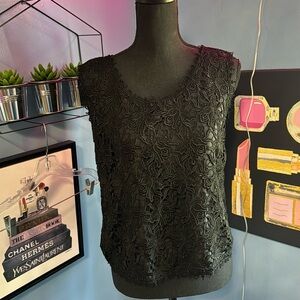 Vintage F Cera Hilroz black top